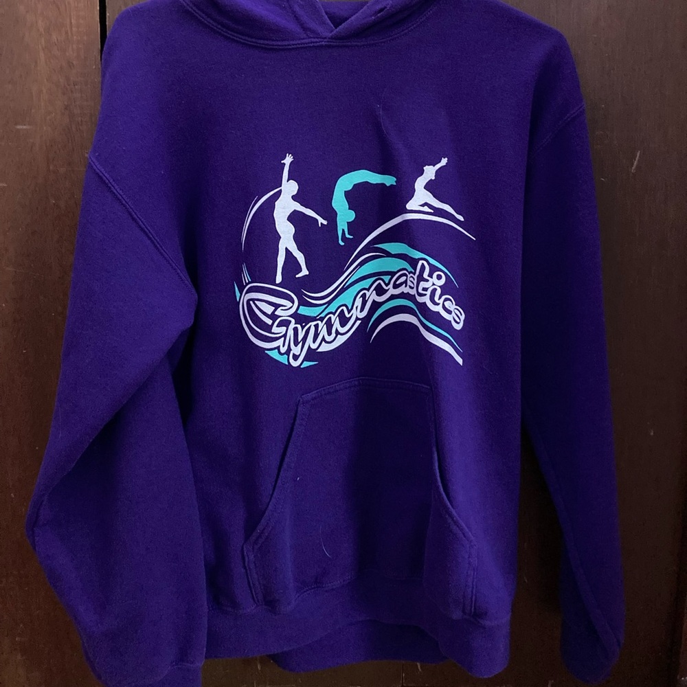 Purple gymnastics hoodie